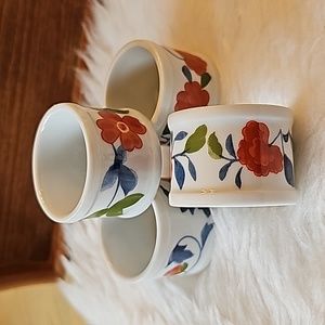 Set of 4 vintage Counterpoint Japan napkin rings